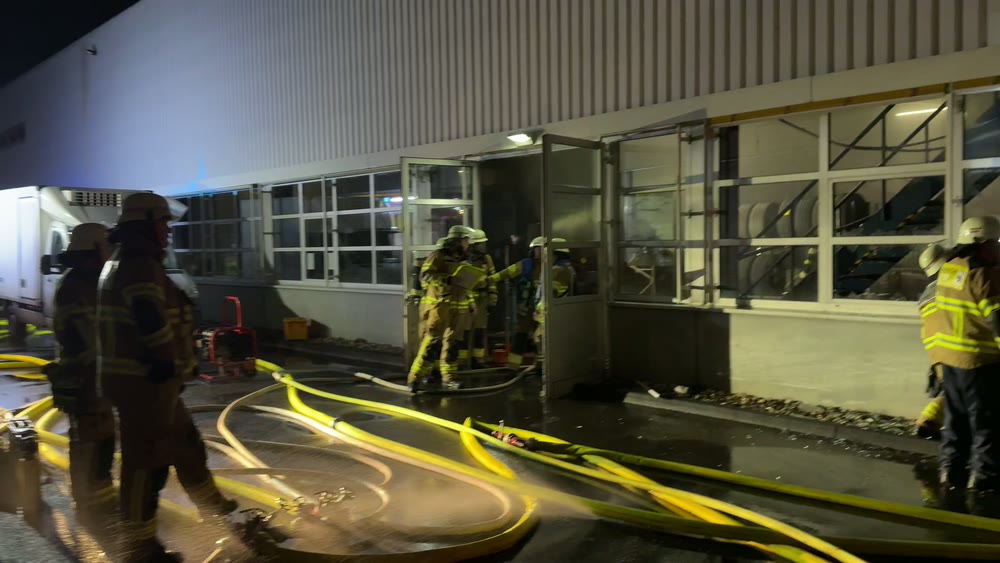 Realbrand Nacht-Einsatz